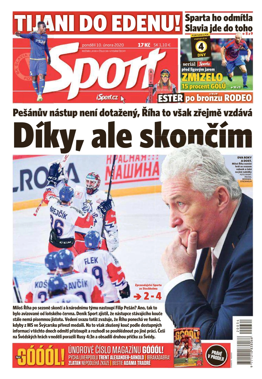 E-magazín Sport - 10.2.2020 - CZECH NEWS CENTER a. s.