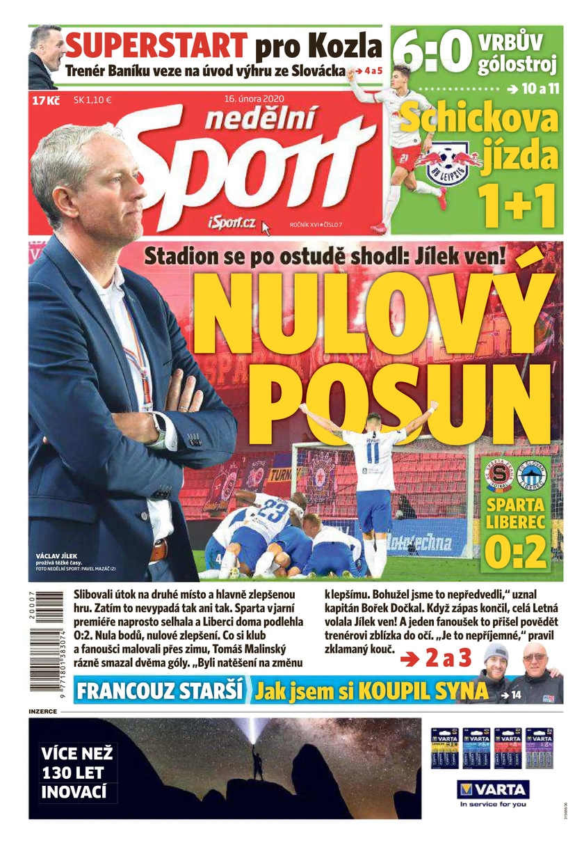 E-magazín nedělní Sport - 7/2020 - CZECH NEWS CENTER a. s.