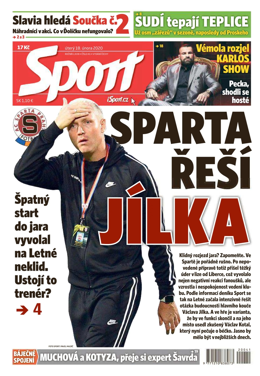 E-magazín Sport - 18.2.2020 - CZECH NEWS CENTER a. s.