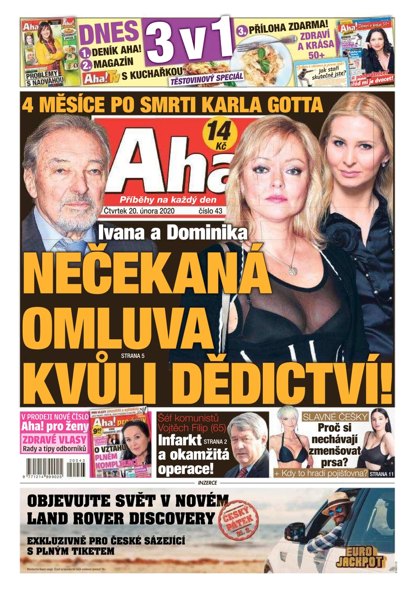 E-magazín Aha! - 20.2.2020 - CZECH NEWS CENTER a. s.