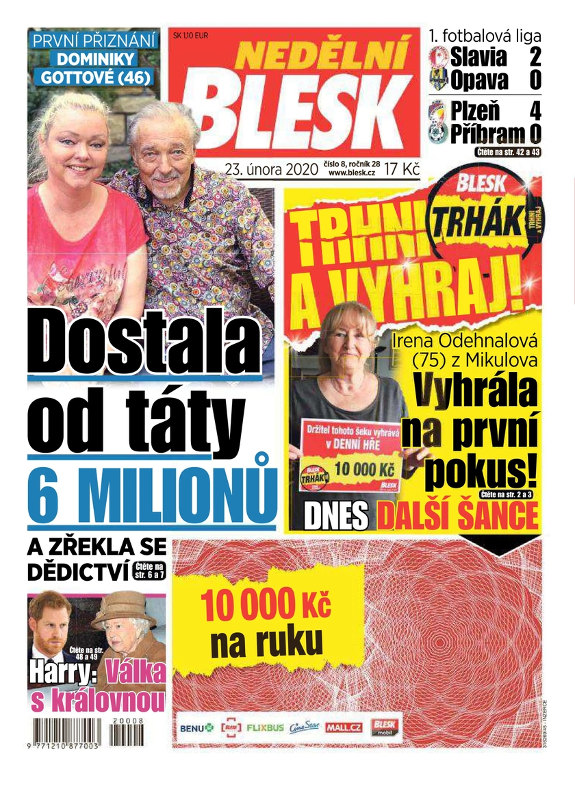 E-magazín NEDĚLNÍ BLESK - 8/2020 - CZECH NEWS CENTER a. s.