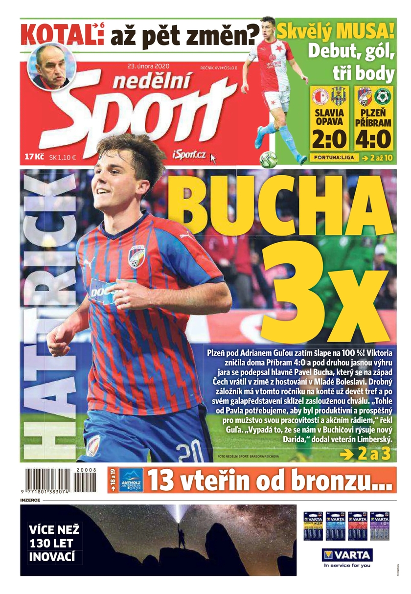 E-magazín nedělní Sport - 8/2020 - CZECH NEWS CENTER a. s.