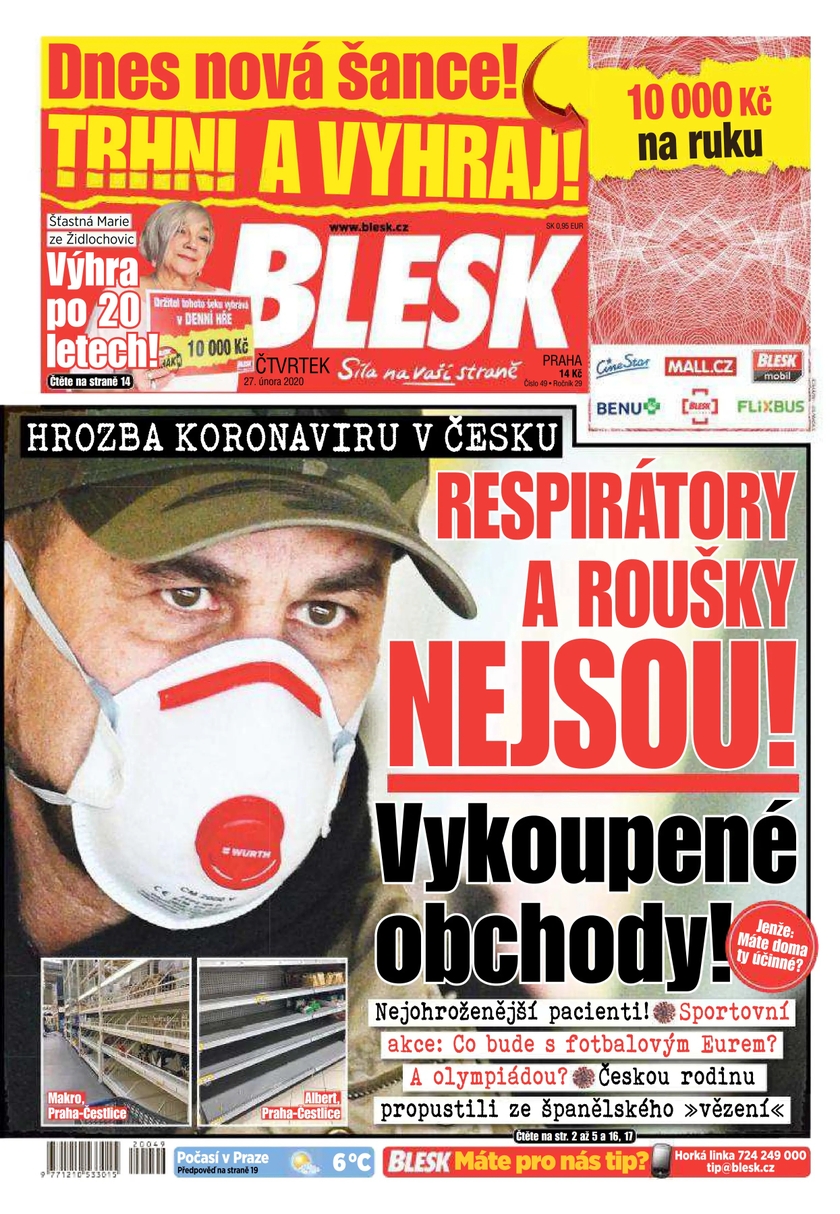 E-magazín BLESK - 27.2.2020 - CZECH NEWS CENTER a. s.