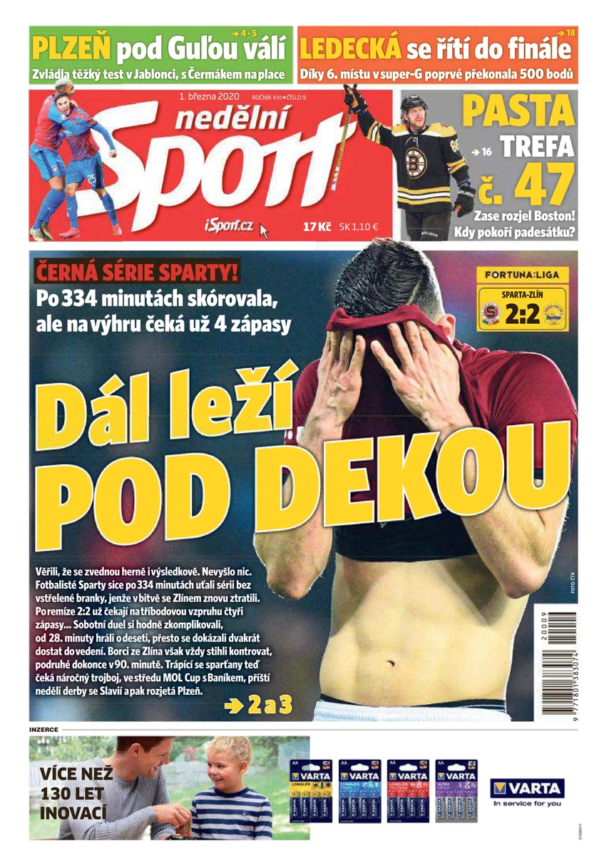 E-magazín nedělní Sport - 9/2020 - CZECH NEWS CENTER a. s.