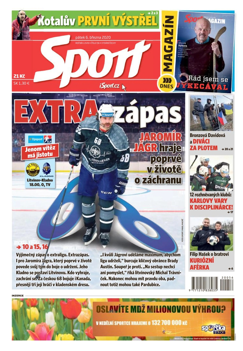 E-magazín Sport - 6.3.2020 - CZECH NEWS CENTER a. s.