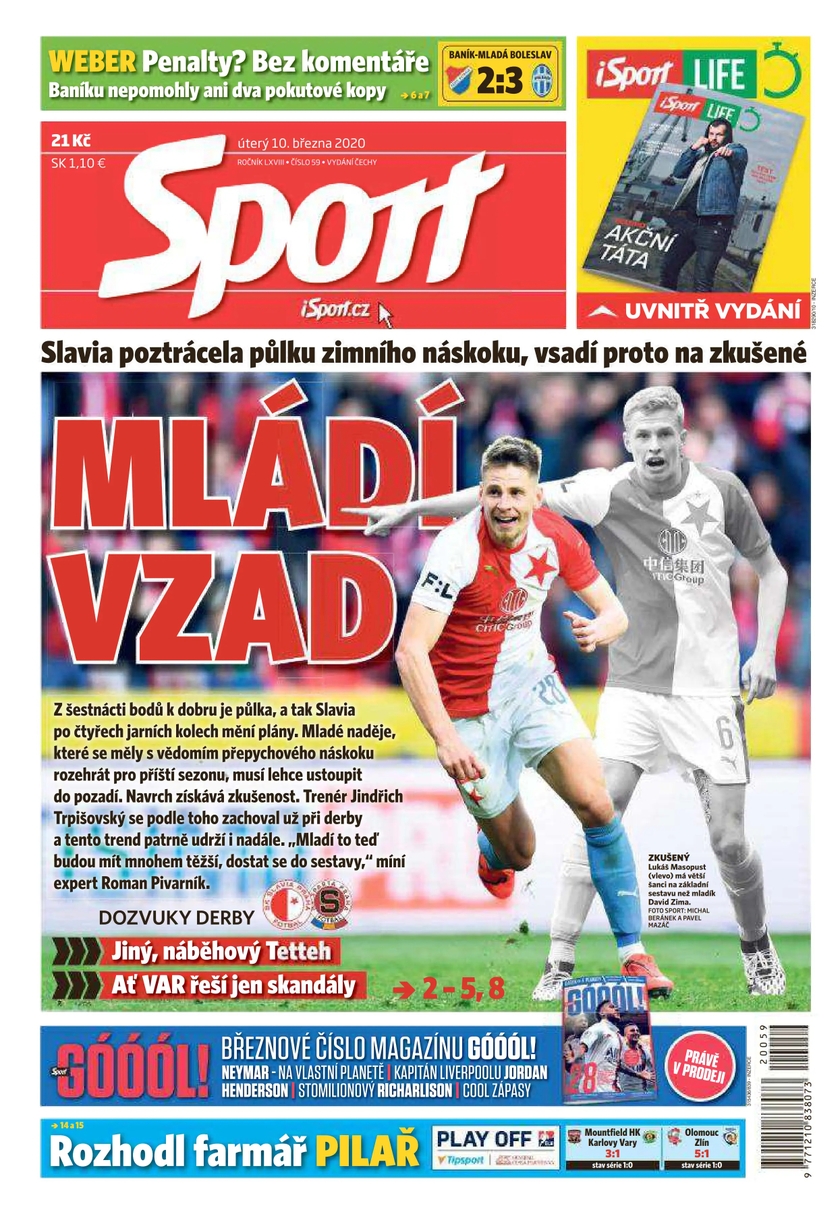 E-magazín Sport - 10.3.2020 - CZECH NEWS CENTER a. s.