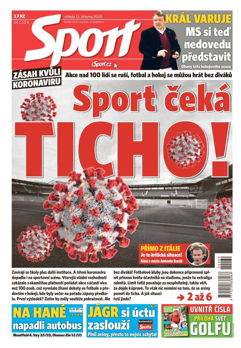 E-magazín Sport - 11.3.2020 - CZECH NEWS CENTER a. s.