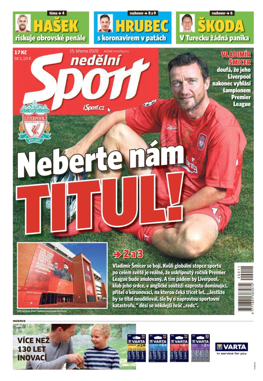 E-magazín nedělní Sport - 11/2020 - CZECH NEWS CENTER a. s.