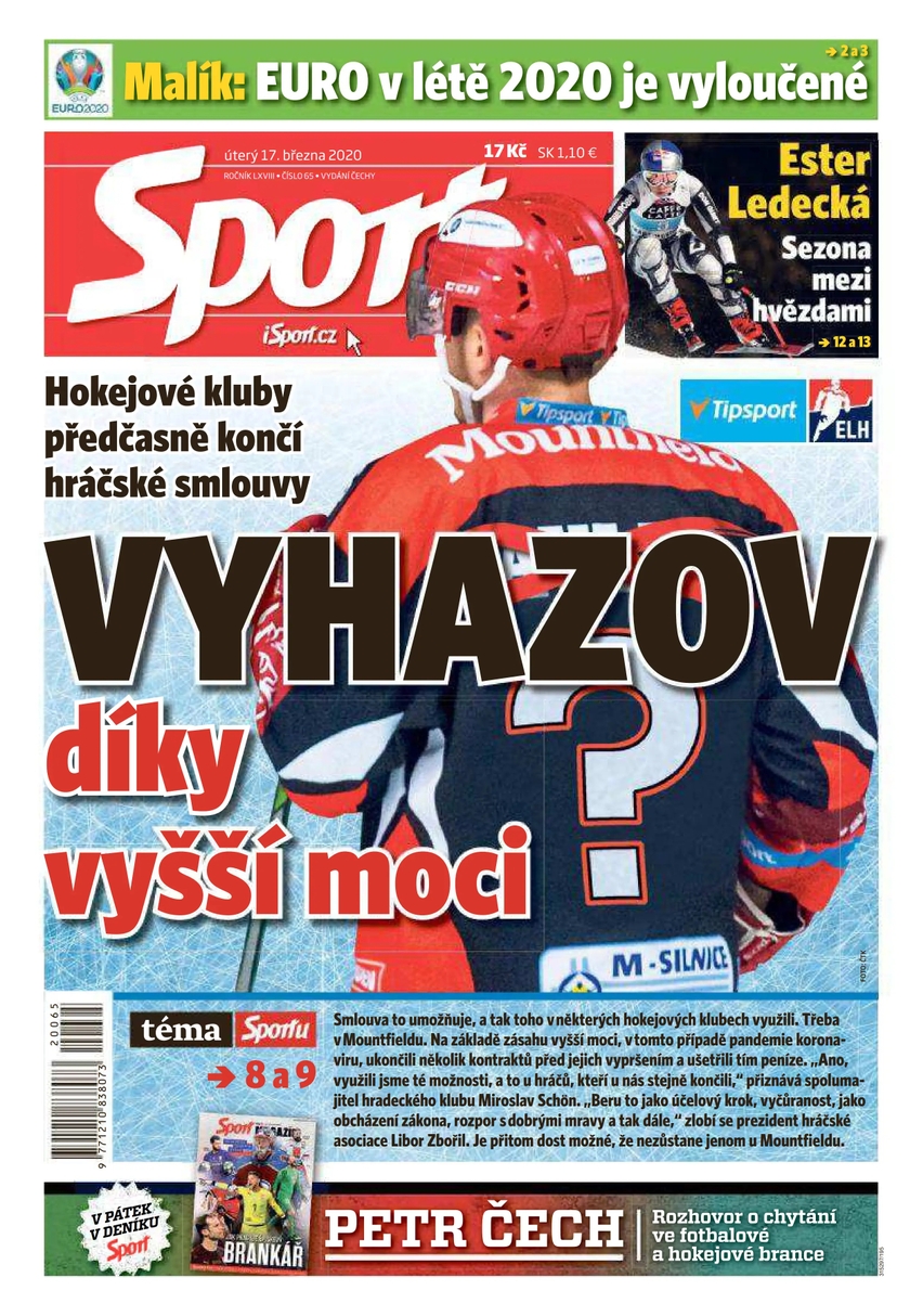E-magazín Sport - 17.3.2020 - CZECH NEWS CENTER a. s.