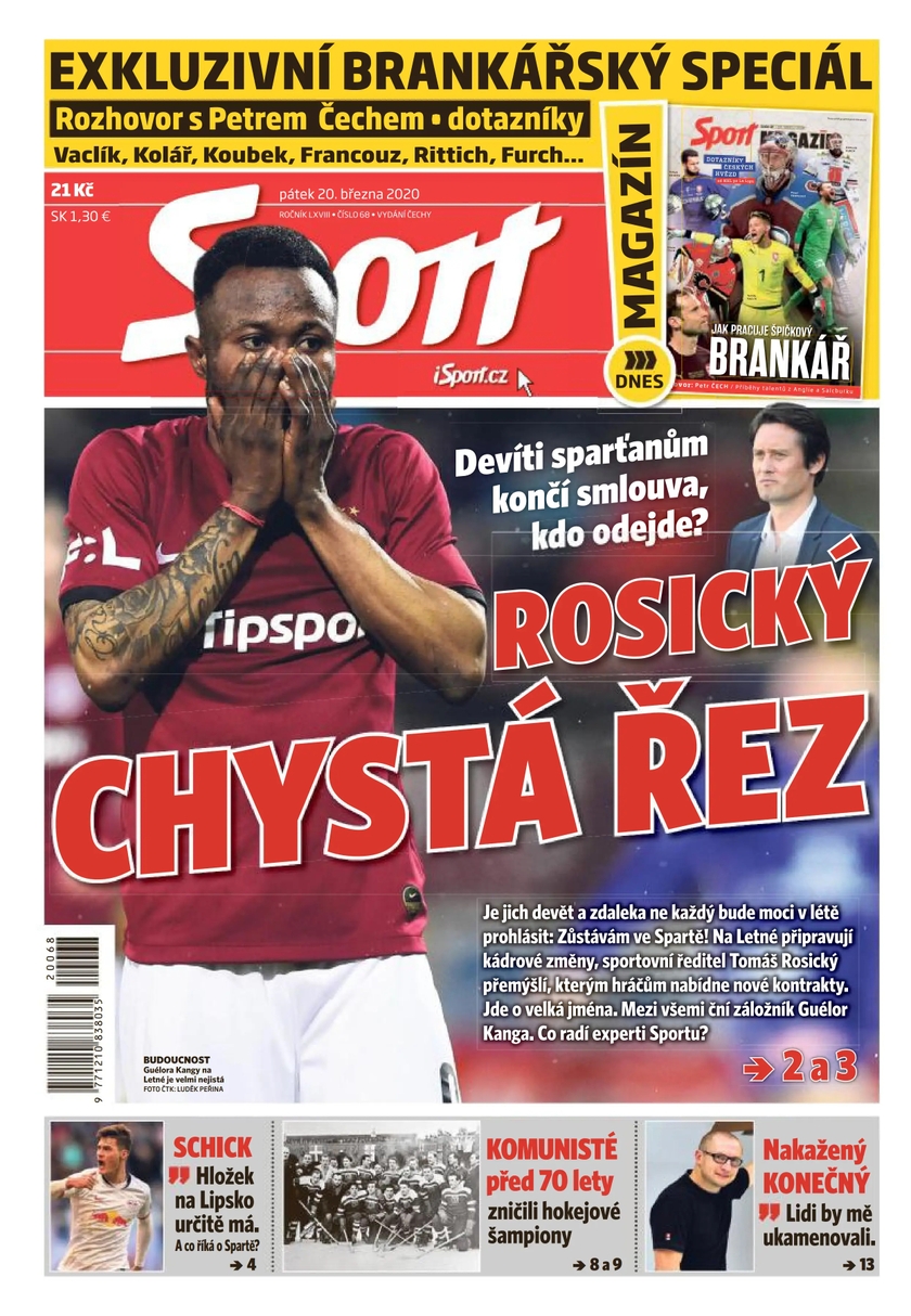 E-magazín Sport - 20.3.2020 - CZECH NEWS CENTER a. s.