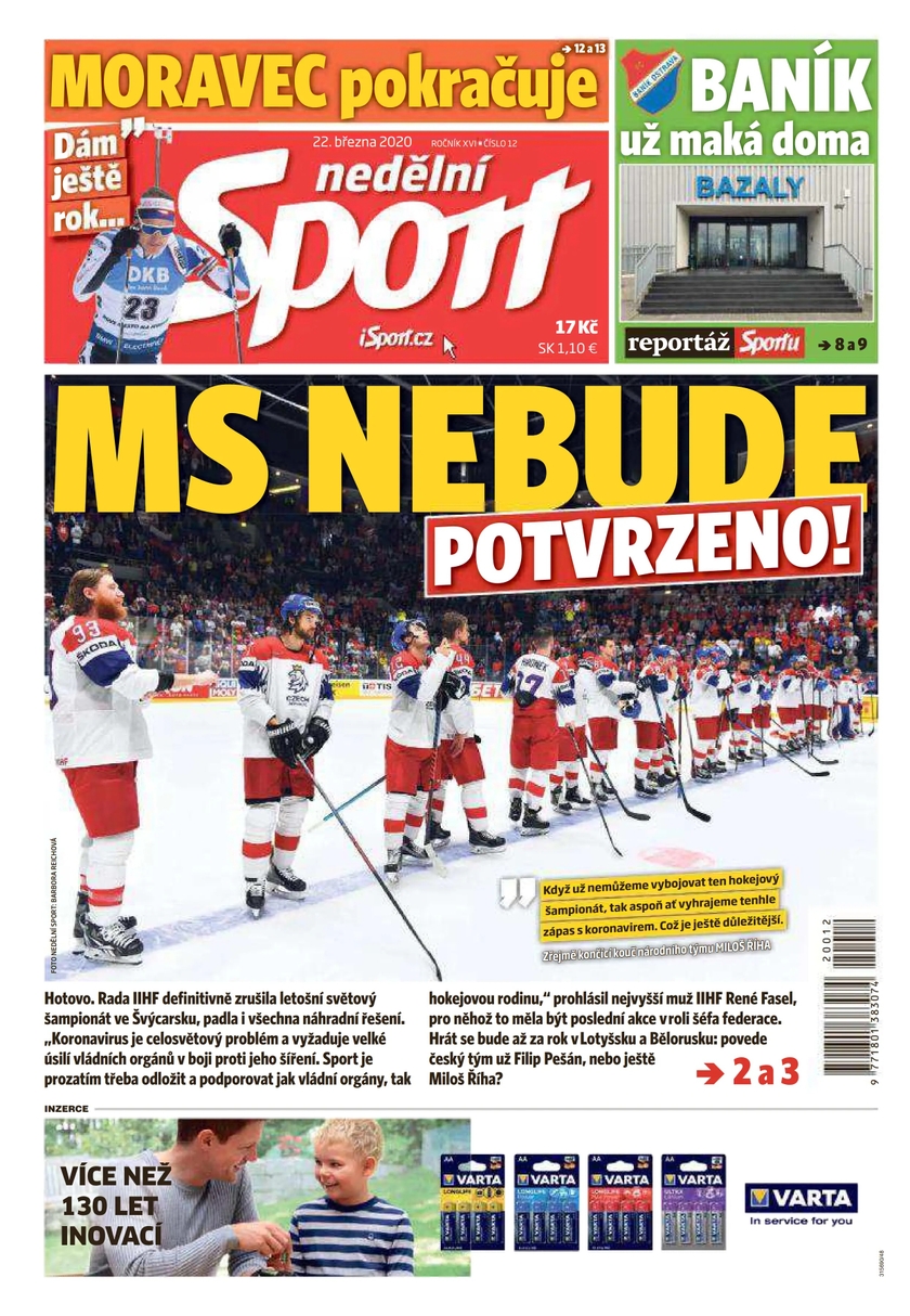 E-magazín nedělní Sport - 12/2020 - CZECH NEWS CENTER a. s.