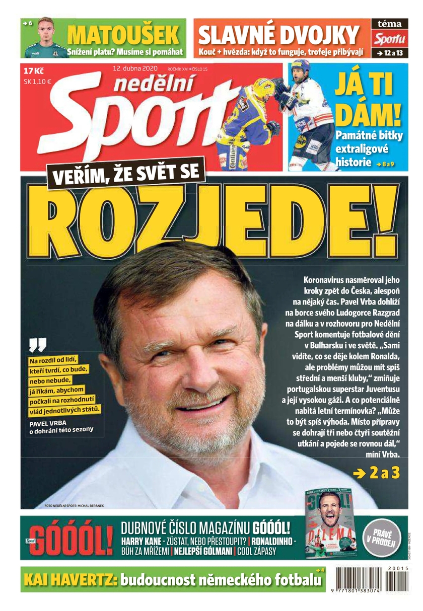 E-magazín nedělní Sport - 15/2020 - CZECH NEWS CENTER a. s.