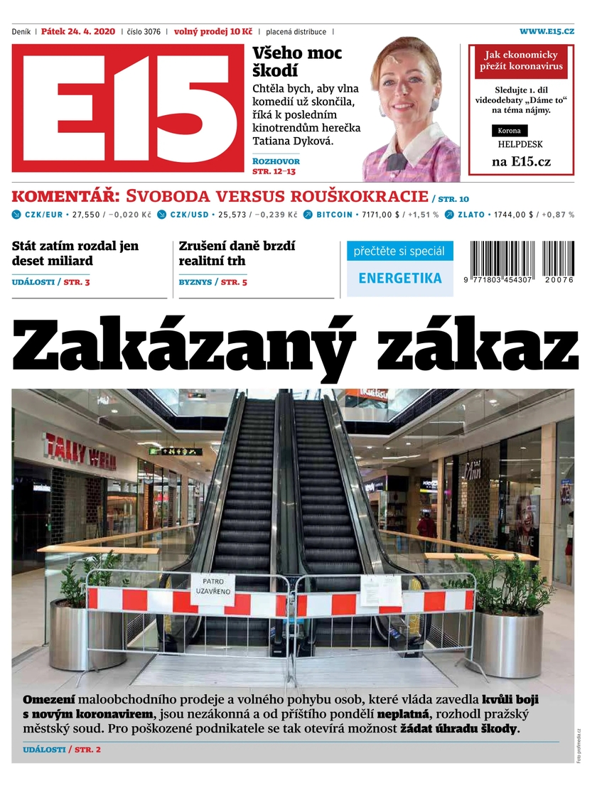 E-magazín e15 - 24.4.2020 - CZECH NEWS CENTER a. s.