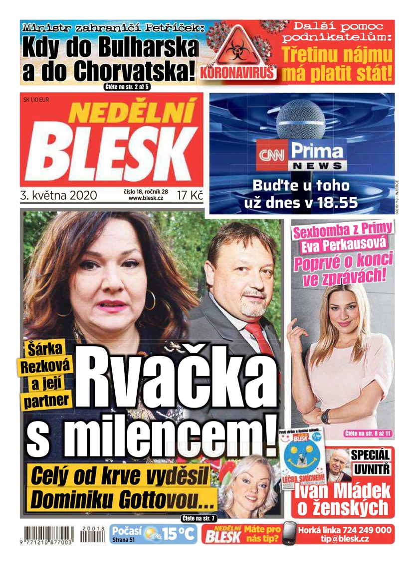 E-magazín NEDĚLNÍ BLESK - 18/2020 - CZECH NEWS CENTER a. s.