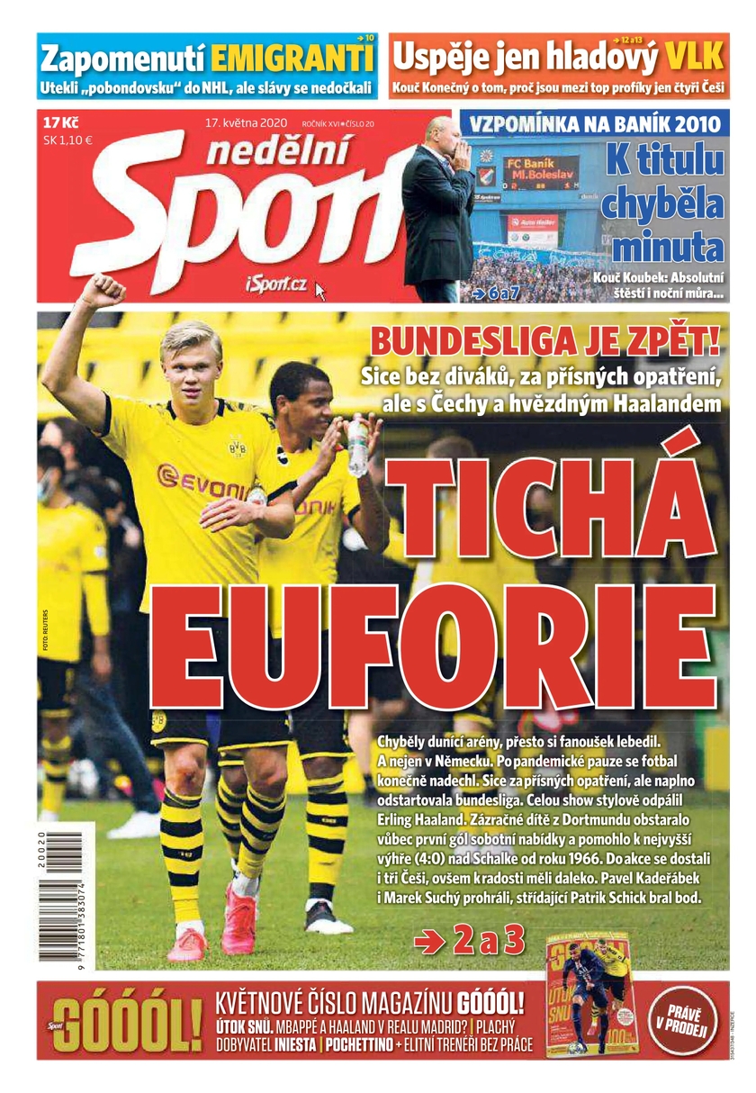 E-magazín nedělní Sport - 20/2020 - CZECH NEWS CENTER a. s.
