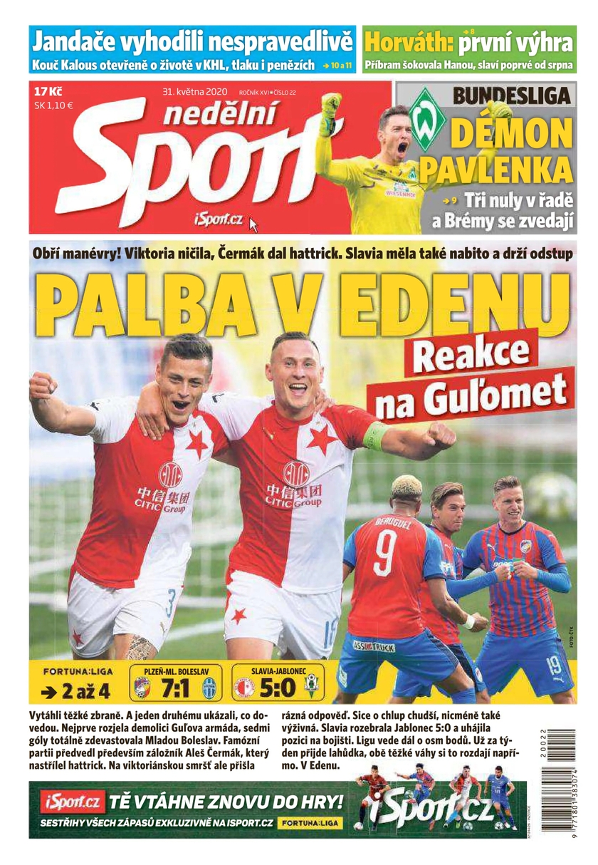 E-magazín nedělní Sport - 22/2020 - CZECH NEWS CENTER a. s.