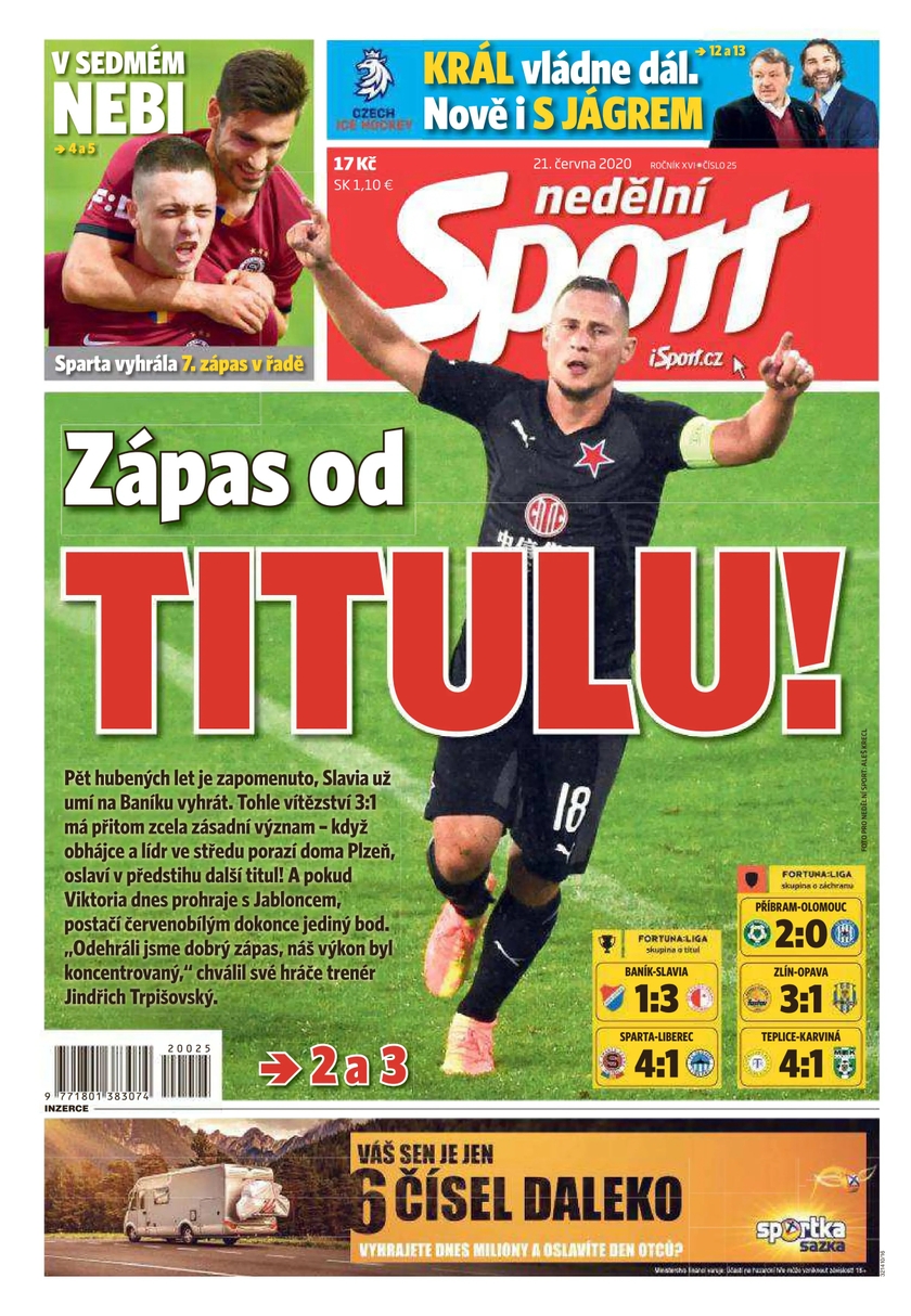 E-magazín nedělní Sport - 25/2020 - CZECH NEWS CENTER a. s.