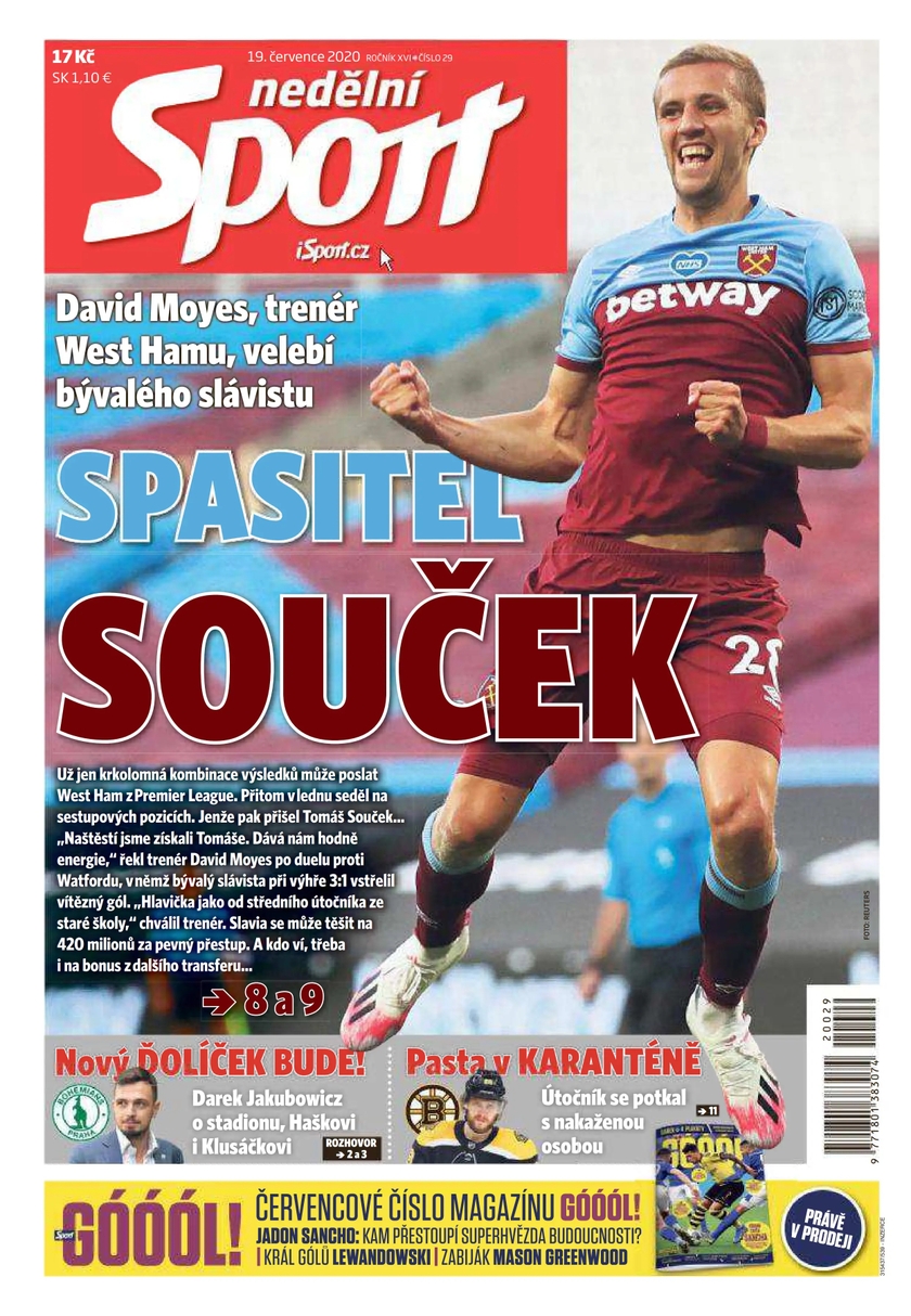 E-magazín nedělní Sport - 29/2020 - CZECH NEWS CENTER a. s.