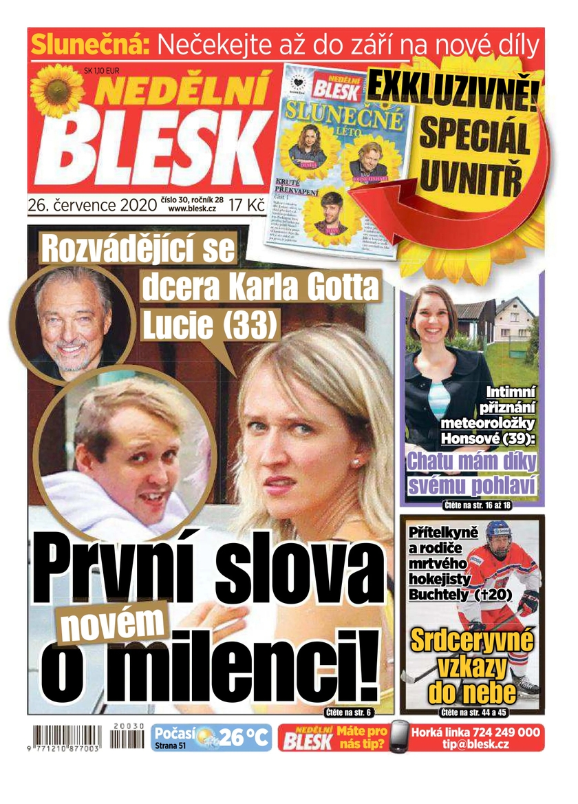 E-magazín NEDĚLNÍ BLESK - 30/2020 - CZECH NEWS CENTER a. s.