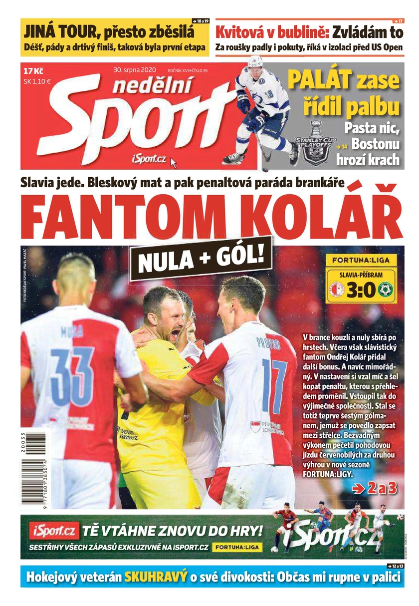 E-magazín nedělní Sport - 35/2020 - CZECH NEWS CENTER a. s.