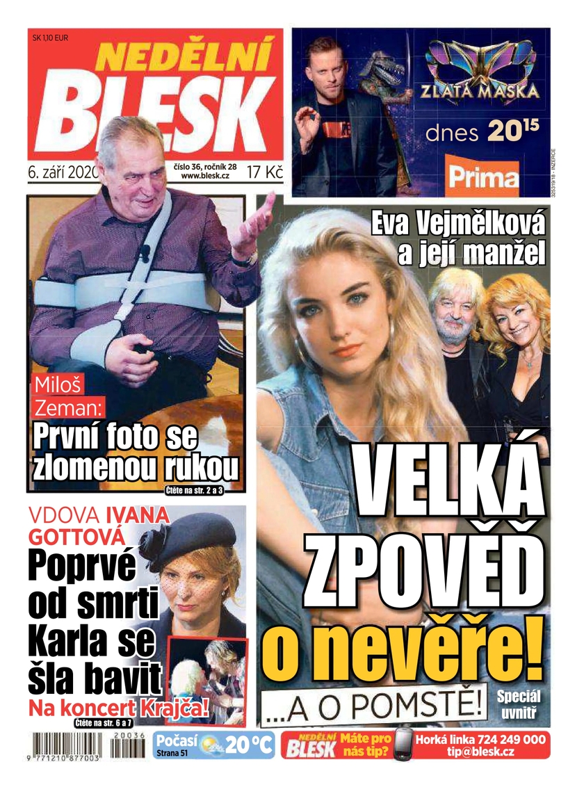 E-magazín NEDĚLNÍ BLESK - 36/2020 - CZECH NEWS CENTER a. s.