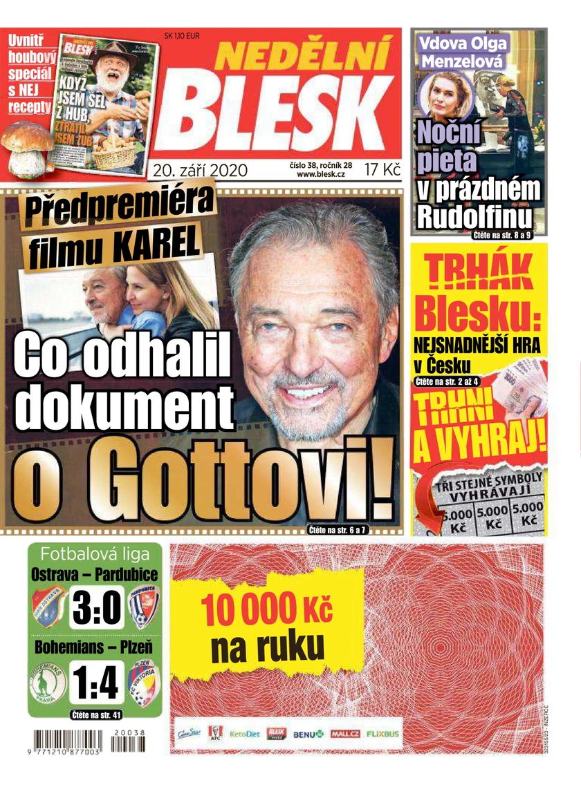 E-magazín NEDĚLNÍ BLESK - 38/2020 - CZECH NEWS CENTER a. s.