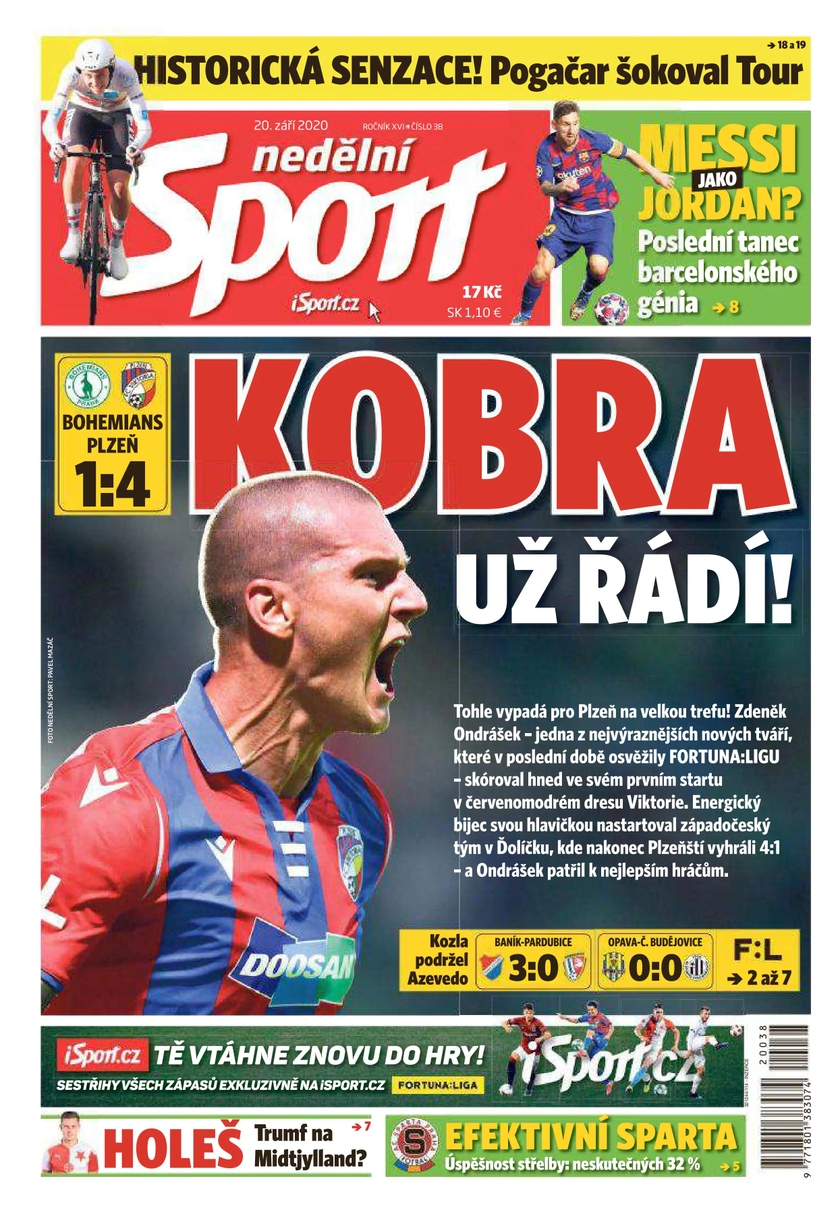 E-magazín nedělní Sport - 38/2020 - CZECH NEWS CENTER a. s.