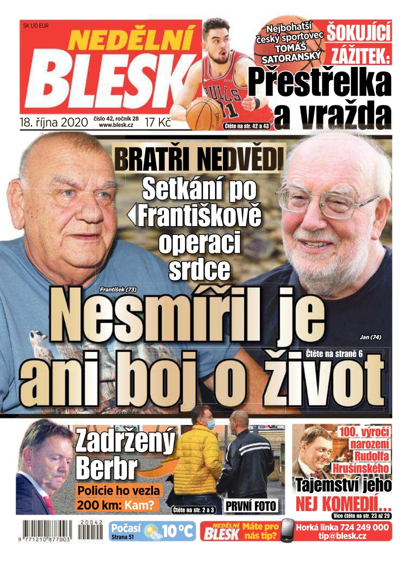E-magazín NEDĚLNÍ BLESK - 42/2020 - CZECH NEWS CENTER a. s.