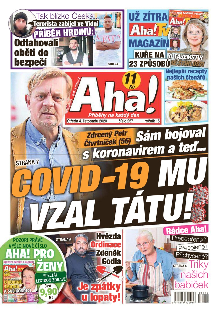 E-magazín Aha! - 4.11.2020 - CZECH NEWS CENTER a. s.