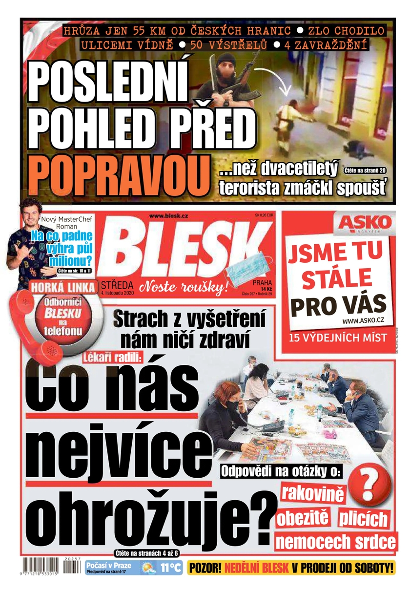 E-magazín BLESK - 4.11.2020 - CZECH NEWS CENTER a. s.