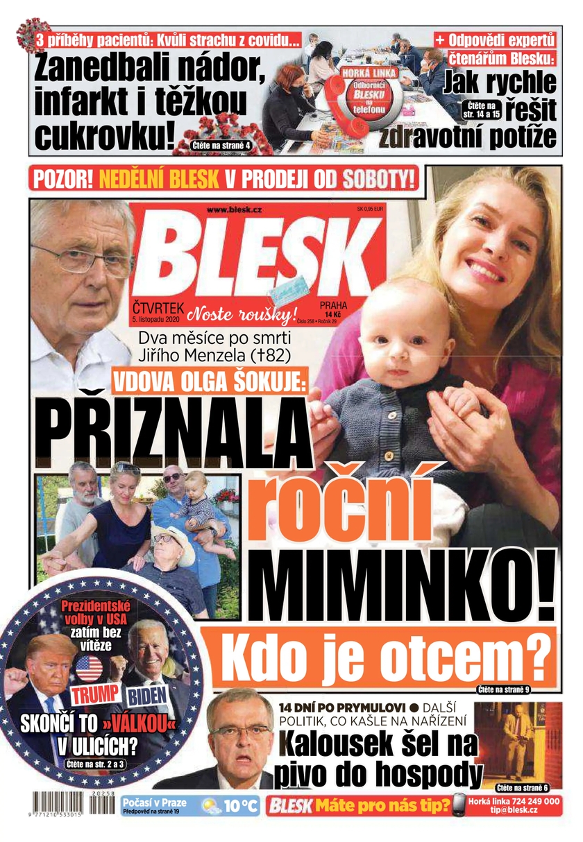 E-magazín BLESK - 5.11.2020 - CZECH NEWS CENTER a. s.