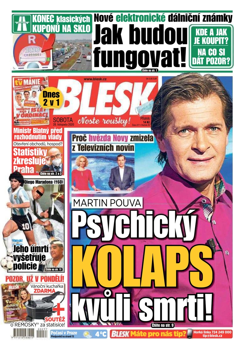E-magazín BLESK - 28.11.2020 - CZECH NEWS CENTER a. s.