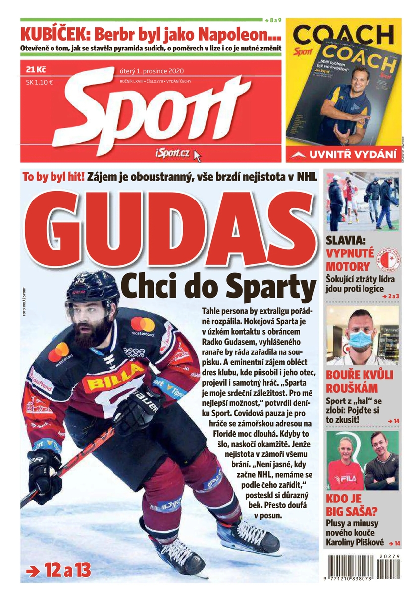 E-magazín Sport - 1.12.2020 - CZECH NEWS CENTER a. s.