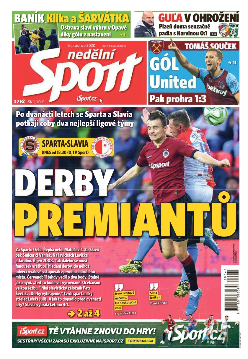 E-magazín nedělní Sport - 49/2020 - CZECH NEWS CENTER a. s.