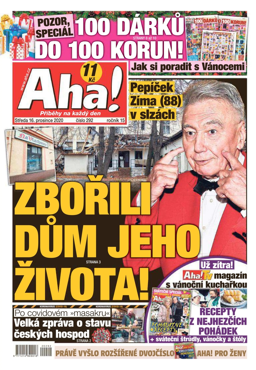 E-magazín Aha! - 16.12.2020 - CZECH NEWS CENTER a. s.