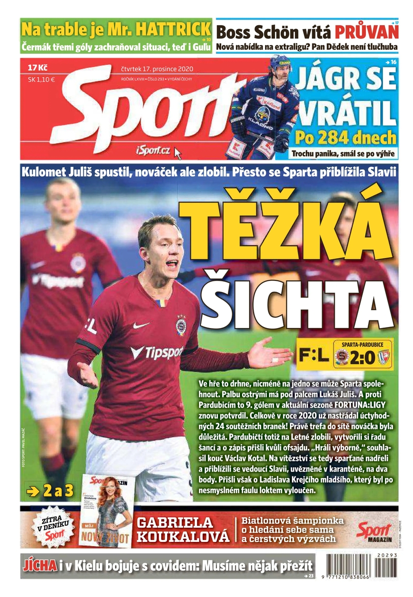 E-magazín Sport - 17.12.2020 - CZECH NEWS CENTER a. s.
