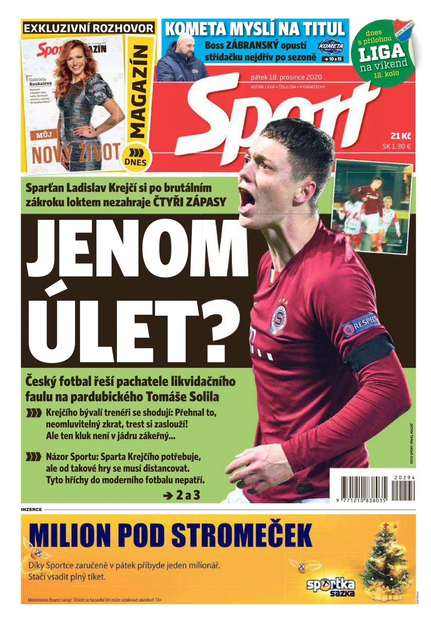 E-magazín Sport - 18.12.2020 - CZECH NEWS CENTER a. s.