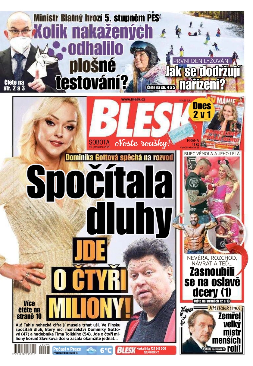 E-magazín BLESK - 19.12.2020 - CZECH NEWS CENTER a. s.