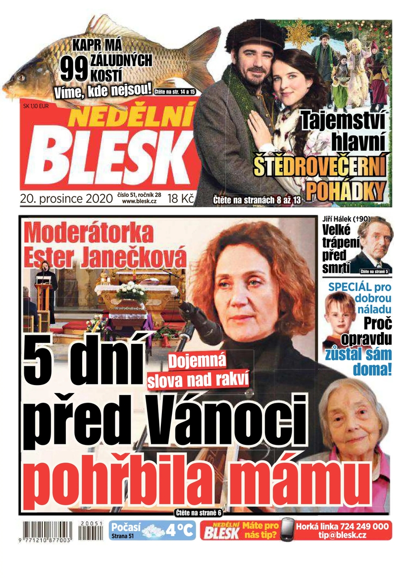 E-magazín NEDĚLNÍ BLESK - 51/2020 - CZECH NEWS CENTER a. s.