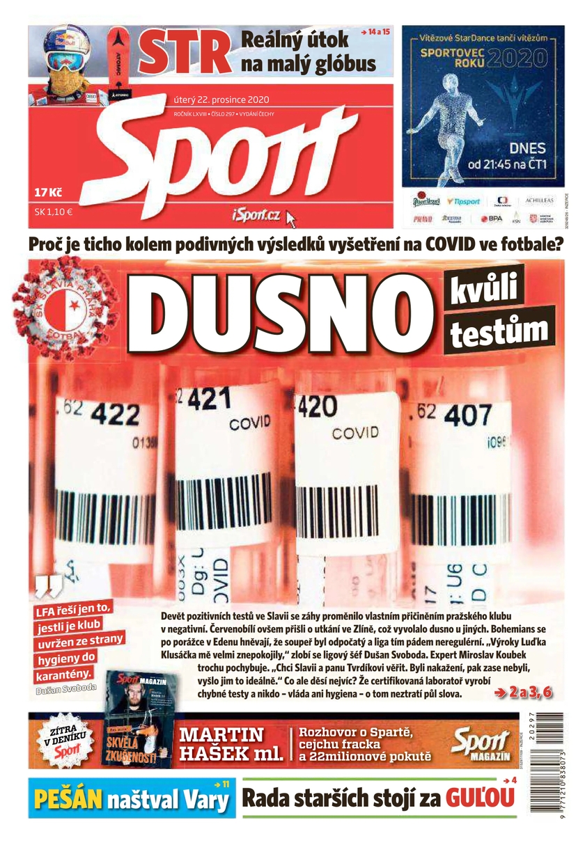 E-magazín Sport - 22.12.2020 - CZECH NEWS CENTER a. s.
