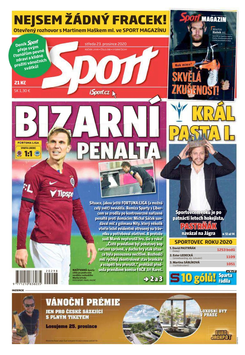 E-magazín Sport - 23.12.2020 - CZECH NEWS CENTER a. s.