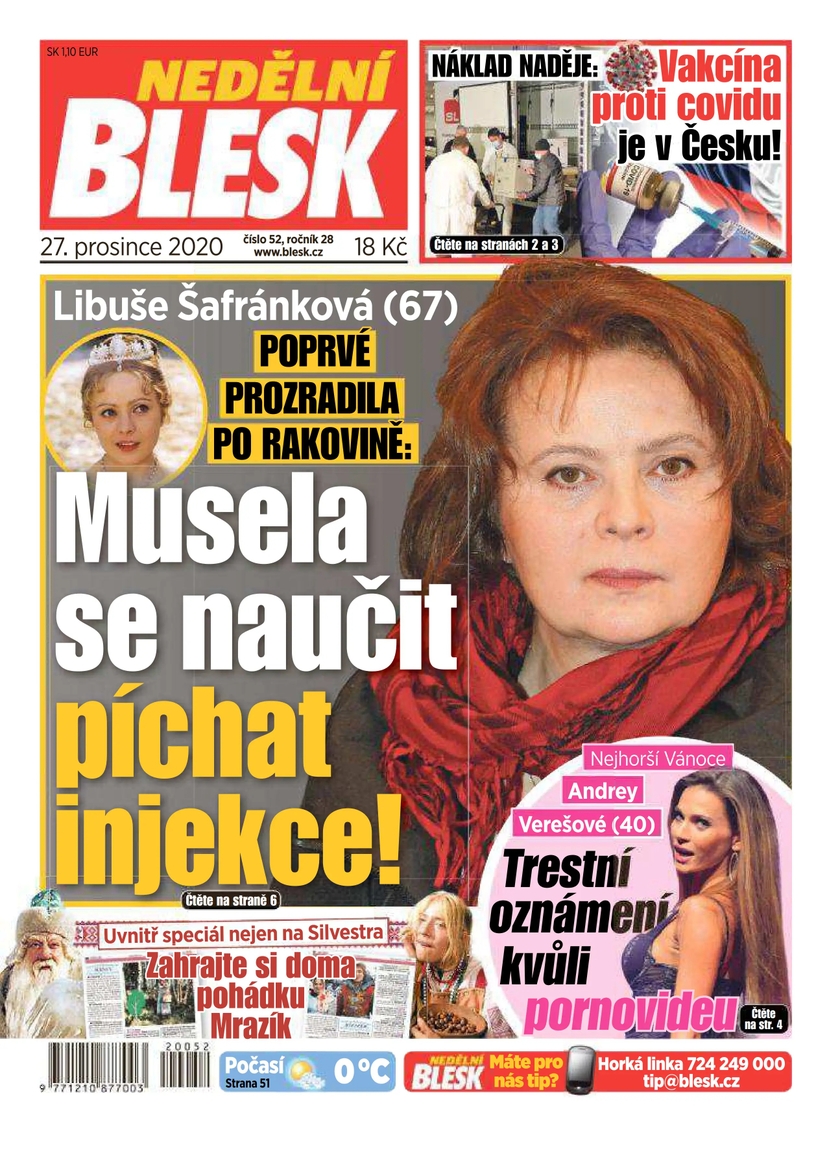 E-magazín NEDĚLNÍ BLESK - 52/2020 - CZECH NEWS CENTER a. s.
