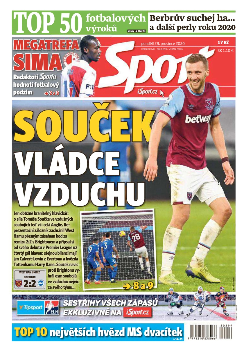 E-magazín Sport - 28.12.2020 - CZECH NEWS CENTER a. s.