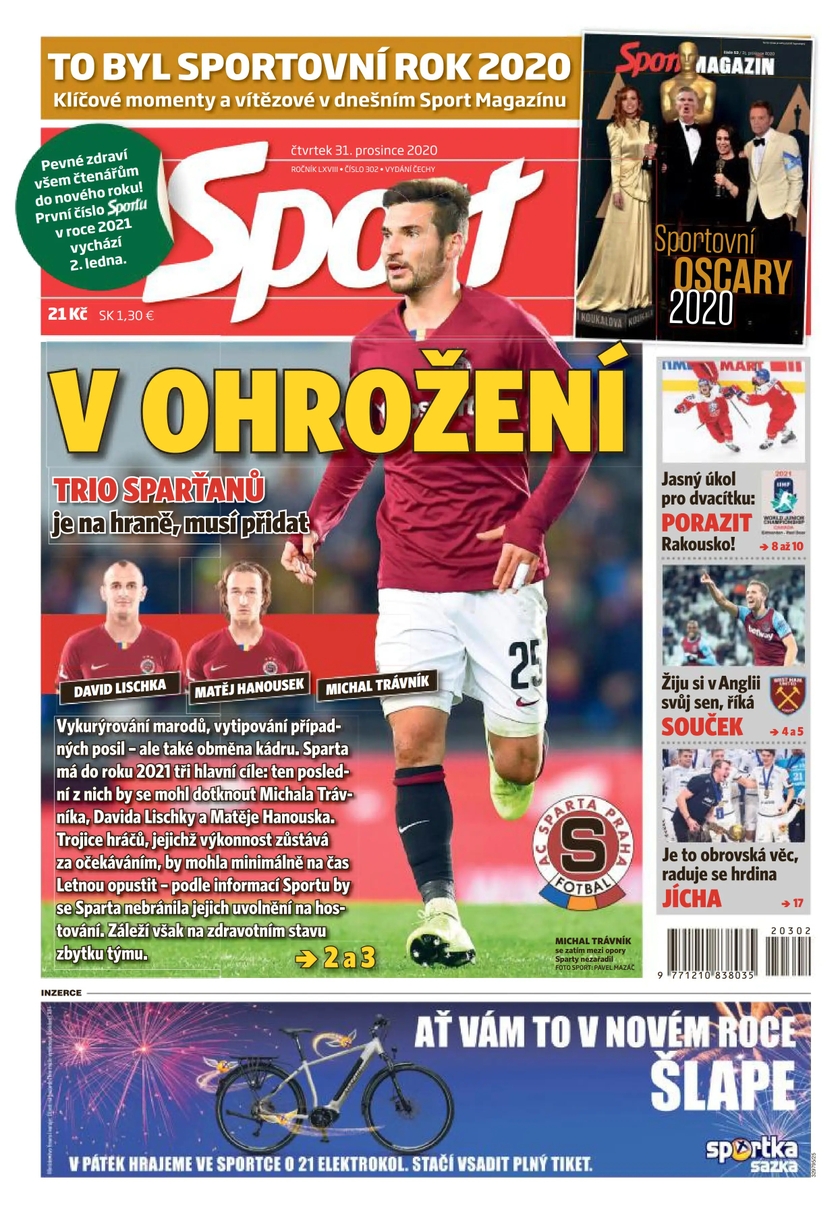 E-magazín Sport - 31.12.2020 - CZECH NEWS CENTER a. s.