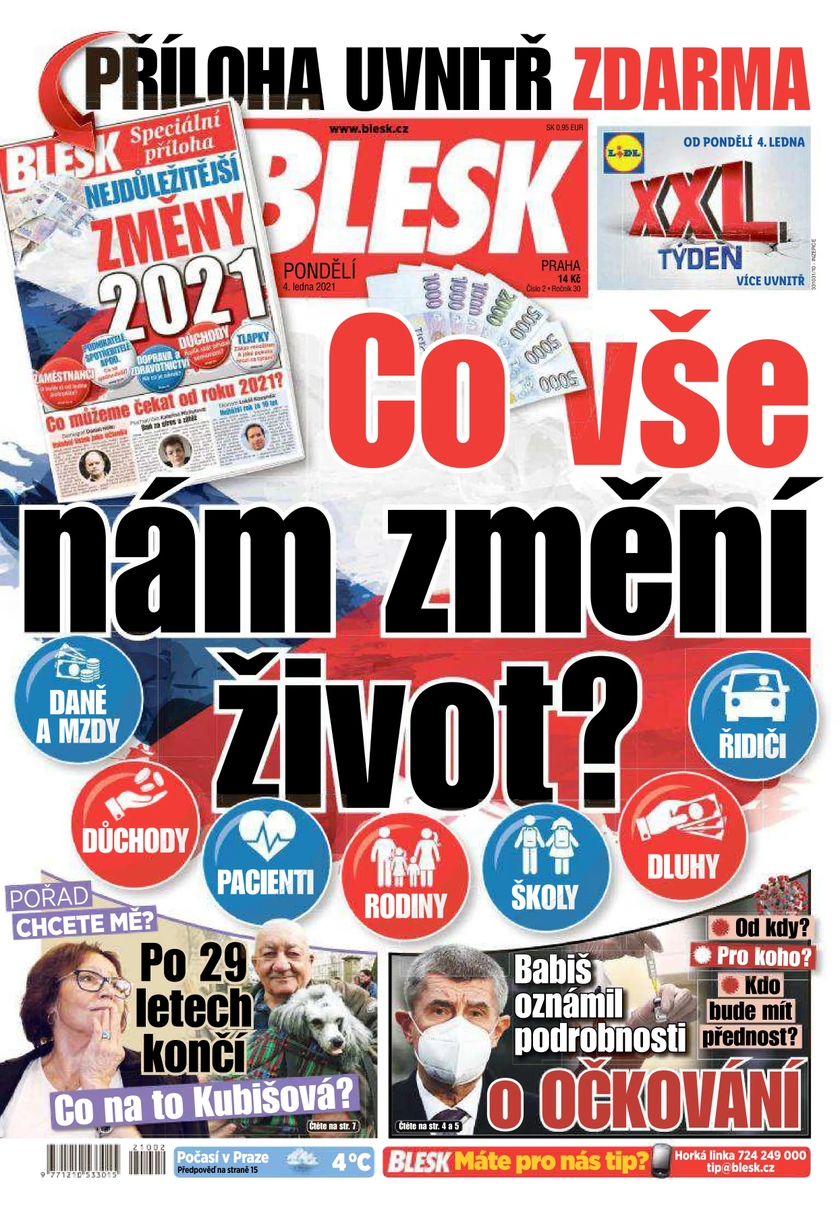 E-magazín BLESK - 4.1.2021 - CZECH NEWS CENTER a. s.
