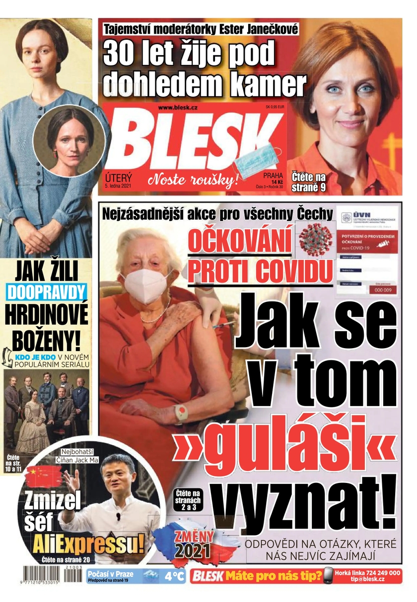 E-magazín BLESK - 5.1.2021 - CZECH NEWS CENTER a. s.