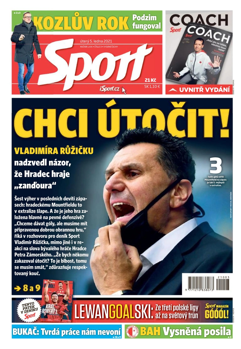 E-magazín Sport - 5.1.2021 - CZECH NEWS CENTER a. s.