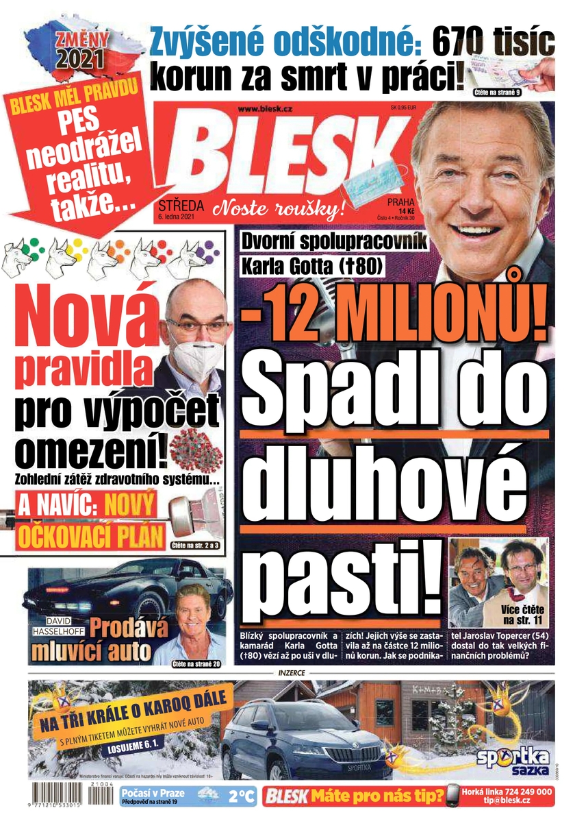E-magazín BLESK - 6.1.2021 - CZECH NEWS CENTER a. s.
