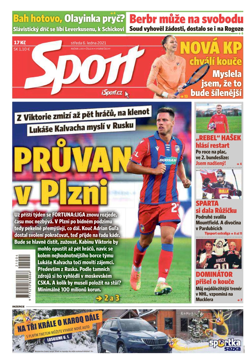 E-magazín Sport - 6.1.2021 - CZECH NEWS CENTER a. s.
