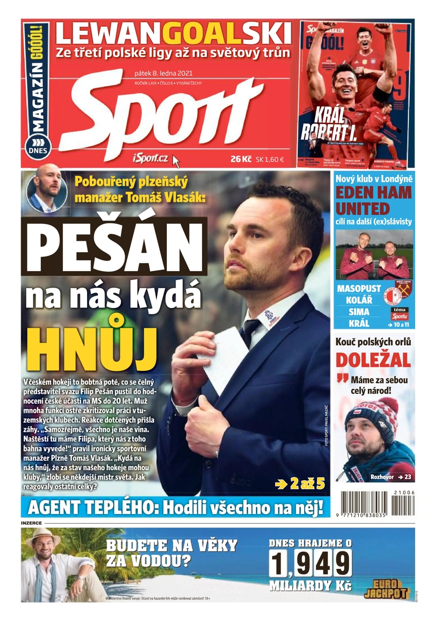 E-magazín Sport - 8.1.2021 - CZECH NEWS CENTER a. s.